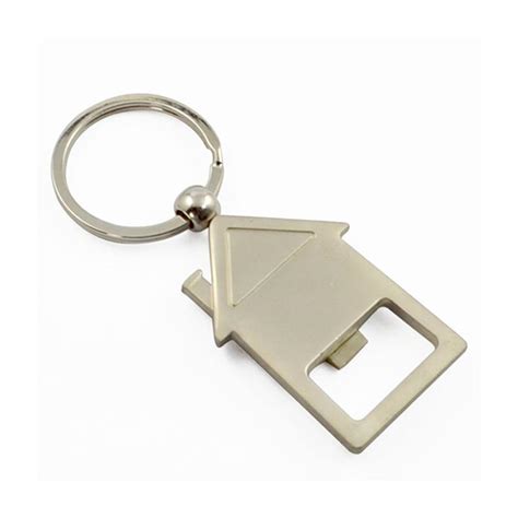 cheap metal house shaped keychains|personalized house keys.